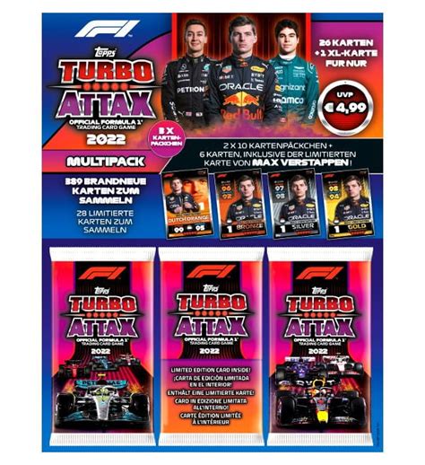 Topps F Turbo Attax Trading Cards Multipack Blau Stickerpoint