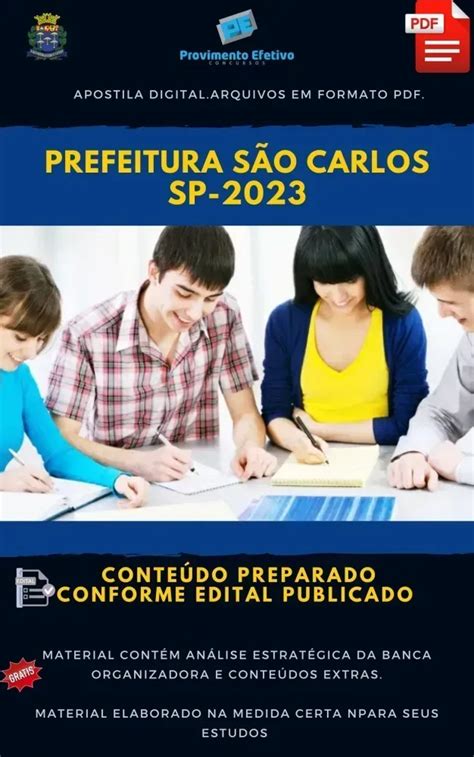 Provimento Efetivo Concursos Apostila Pref S O Carlos Sp Bi Logo Ano