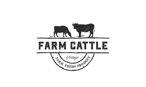 Premium Vector Cattle Farm Logo Graphic Design Template Vector