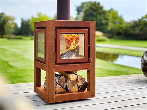 Free Standing Outdoor Wood Fireplace Fireplace Ideas