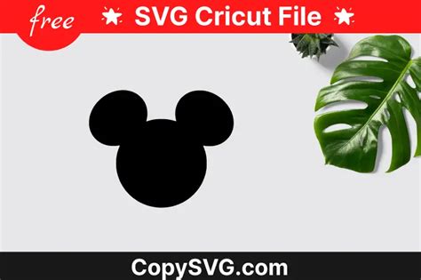 Mickey Head Svg Free Cut File For Cricut Updated 2024