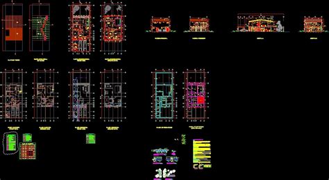 Residence 2 Levels DWG Section For AutoCAD Designs CAD