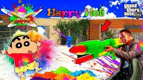 GTA 5 Shinchan Pinchan Celebrate Holi In GTA 5 GTA 5 Mods