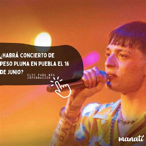 Peso Pluma No Dar Concierto En Puebla El De Junio