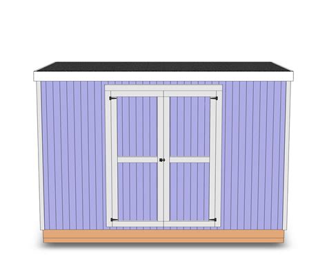 10 X 12 Lean To Shed Plans Assembly Instructions Comes Etsy