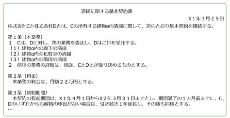 第1回 基本契約と個別契約の違い 第7号文書の勘所 特集記事 P Tips ピー・シー・エー株式会社