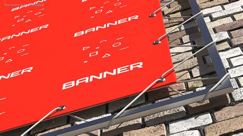 Hanging Banner With Eyelets 2m X 4m 3d Model 29 3ds Blend C4d