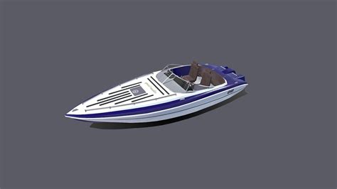 Speedboat Buy Royalty Free D Model By Max Dd B A Sketchfab Store