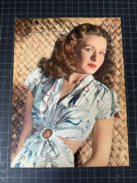 Vintage 1940s Jeanne Crain Portrait Ebay