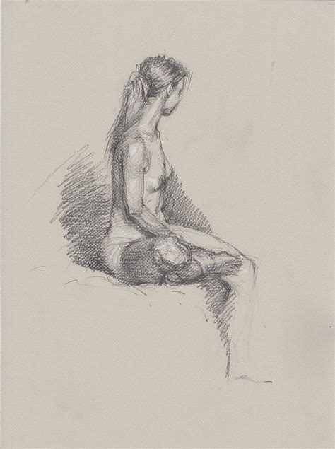 Nude Girl Drawing By Samira Yanushkova