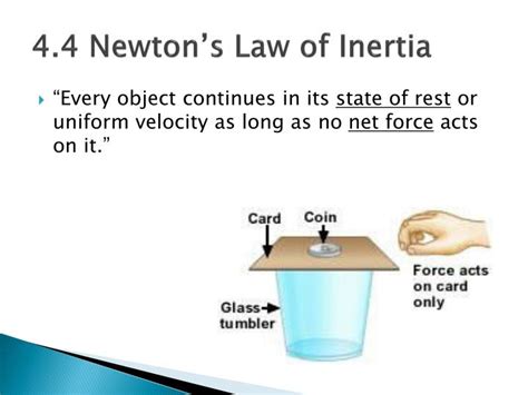 PPT - Chapter 4 Newton’s First Law of Motion- Inertia PowerPoint ...