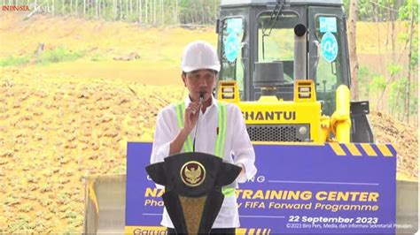 Resmi Jokowi Mulai Pembangunan Training Center Timnas Indonesia Di Ikn