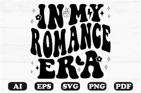 In My Romance Era Retro Wavy Svg Graphic By Hosneara 4767 · Creative