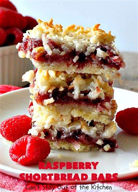 Raspberry Shortbread Bars Cant Stay Out Of The Kitchen