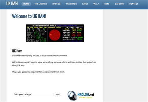 Uk Ham Ham Radio Website Resource Detail