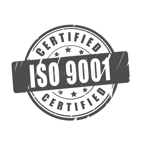 El Iso Certific El Sello Del Vector Stock De Ilustraci N