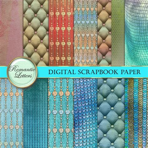 Printable Scrapbook Album Paper Digital Printable Junk Journal Paper ...