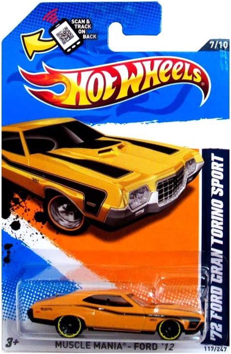 Amazon Hot Wheels 2012 Muscle Mania 72 Ford Gran Torino Sport