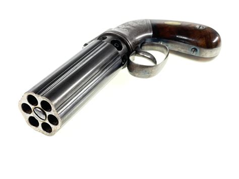 Lot - ANTIQUE EARLY PRODUCTION ALLEN & THURBER GRAFTON PEPPERBOX PISTOL