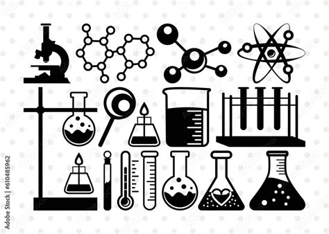 Science Silhouette Science Svg Laboratory Svg Microscope Svg Test