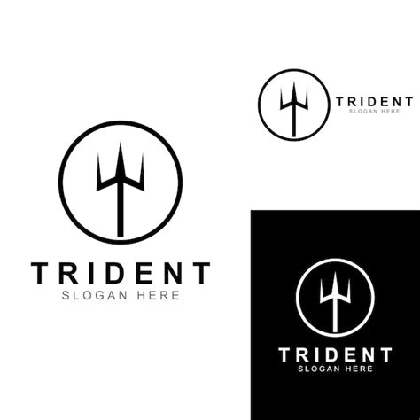 Logotipo De Trident Usando Una Plantilla De Ilustraci N De Vector De