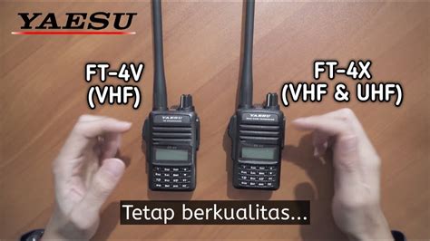 HT Yaesu Paling Ekonomis Dan Kompak Unboxing Yaesu FT 4V FT 4X