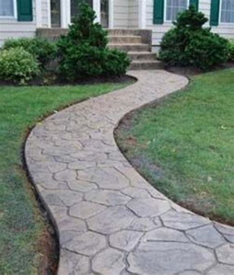 Stamped Concrete Walkway Ideas