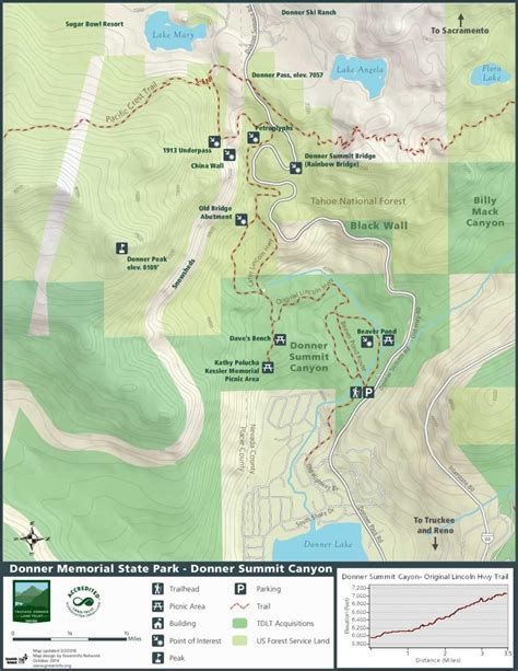 Donner Summit Canyon Map May 2016 6 Mile Loop Dutch Flat Donner Lake Wagon Trail