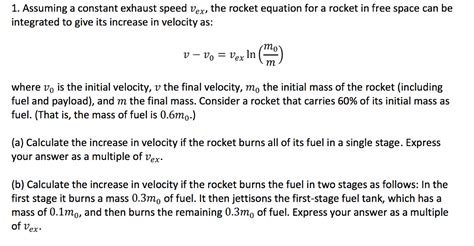 Exhaust Velocity Equation At Alan Matheny Blog