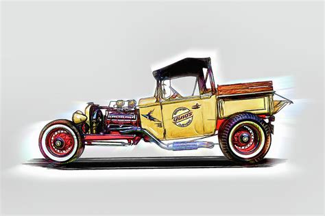 Ford Model A Hot Rod Roadster Abstract Photograph By Nick Gray Pixels