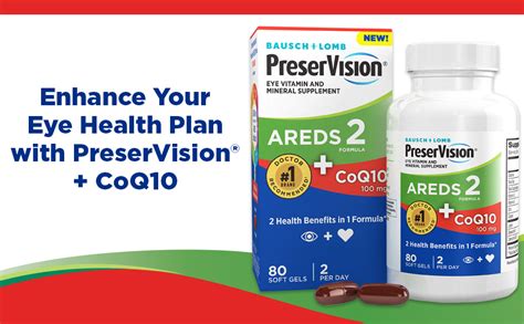 Preservision Areds 2 Eye Vitamins With Coq10 For Heart Health Lutein Zeaxanthin