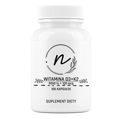 NaturePRO Witamina D3 K2 5000 IU 100 mcg 100 kapsułki 15323624303