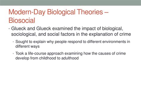 Ppt Biosocial And Trait Theories Of Crime Powerpoint Presentation