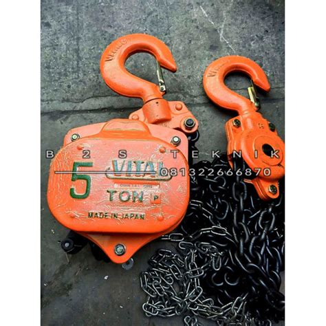 Jual Vital Chain Block Ton Meter Tackle Manual Ton Made In Japan