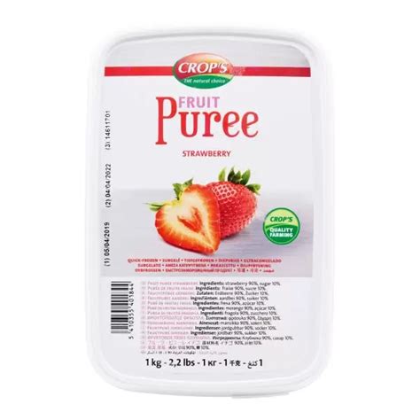 Crops Strawberry Puree 1kg Kaiser Foods