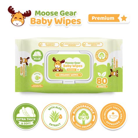 Moose Gear Baby Organic Baby Wipes