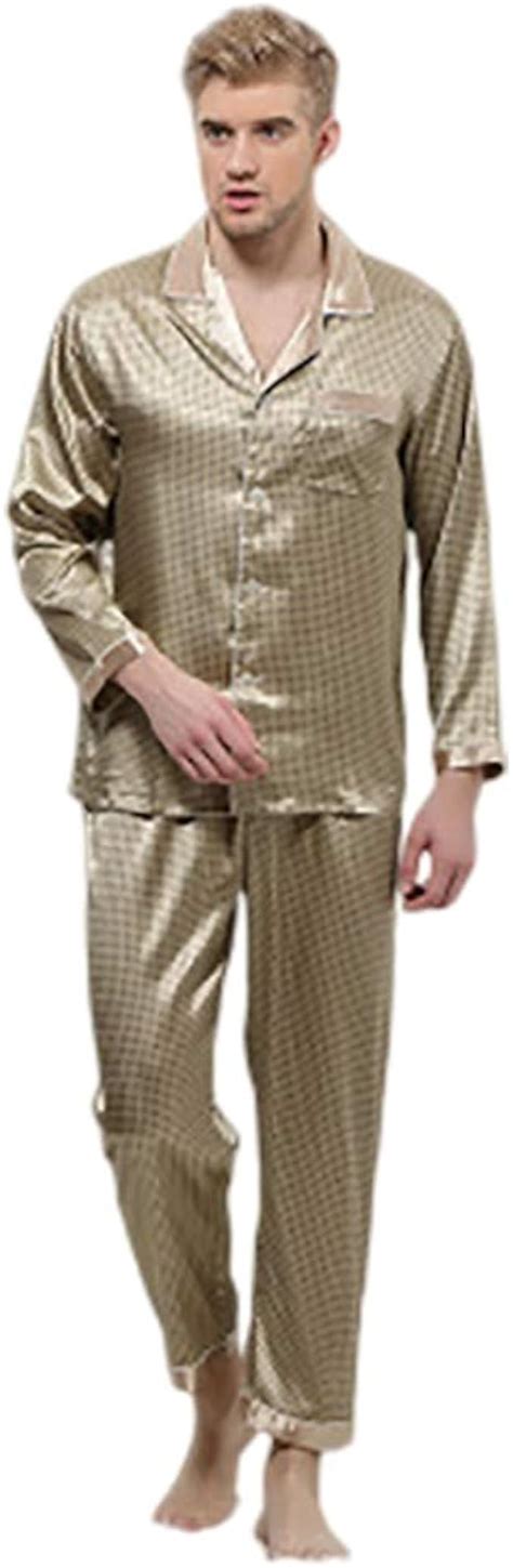 Conjunto De Pijama De Seda Para Hombres Pijamas De Hombre Ropa De