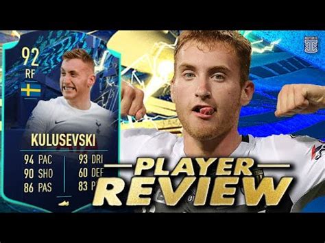 92 TEAM OF THE SEASON MOMENTS KULUSEVSKI PLAYER REVIEW FIFA 22