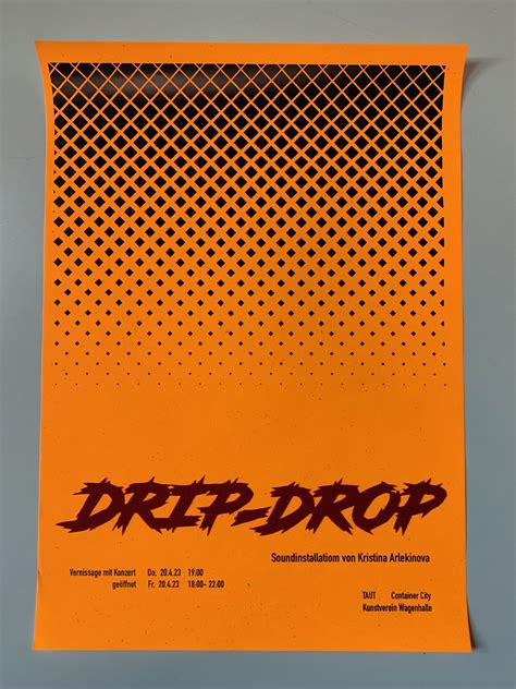 Drip Drop Kristina Arlekinova Kunstverein Wagenhalle E V