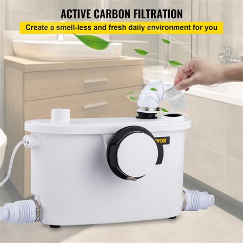 Aquamatix Broyeur Sanitaire 400W 100L min filtre à charbon WC évier