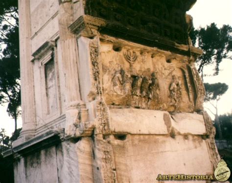 Arco De Tito Roma Relieve De La Izquierda Artehistoria