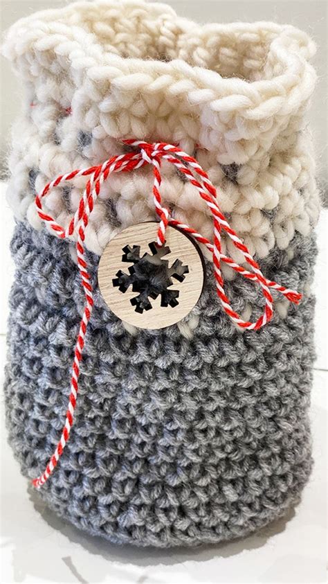 Free Crochet Gift Bag Patterns For Christmas