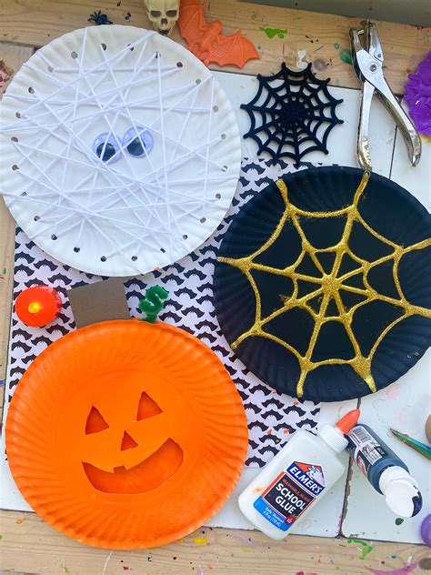 Halloween Paper Plate Crafts - ABCDee Learning