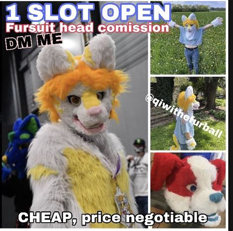 One Slot Open For Fursuit Head Comission New Maker So Im Cheap Dm