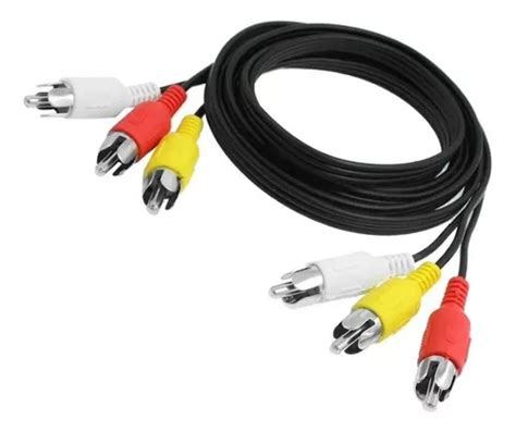 Cable Rca Macho A Rca Macho Audio Y Video Metros Cuotas Sin