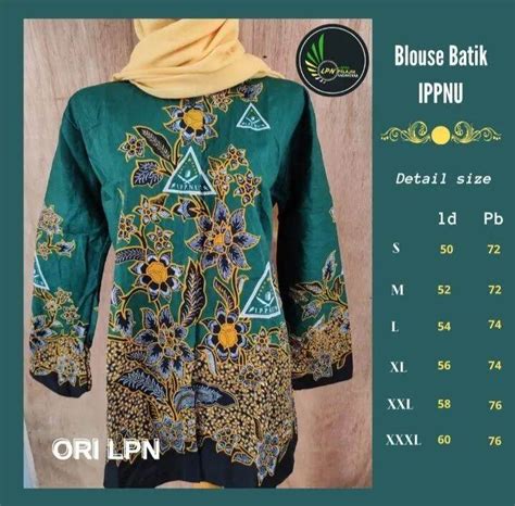 Atasan Batik IPPNU Resmi Batik IPPNU Pekalongan Batik IPNU Nasional