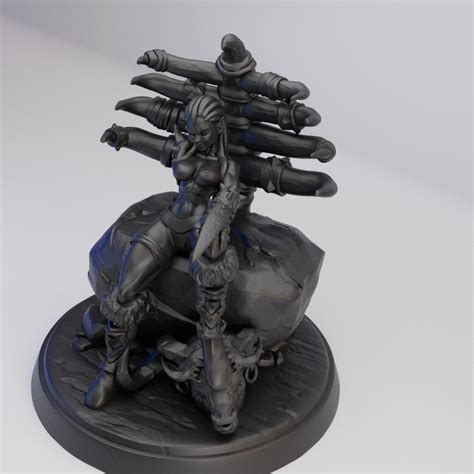 Hot Goblin 無敗のオーク女家長 ヌード ピアスなし ベース付き