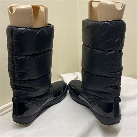 Coach Shoes Coach Polina Black Nylon Puffy Boots Size 9 Poshmark