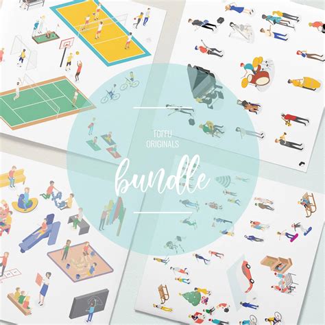 Axonometric People Bundle Toffu Co