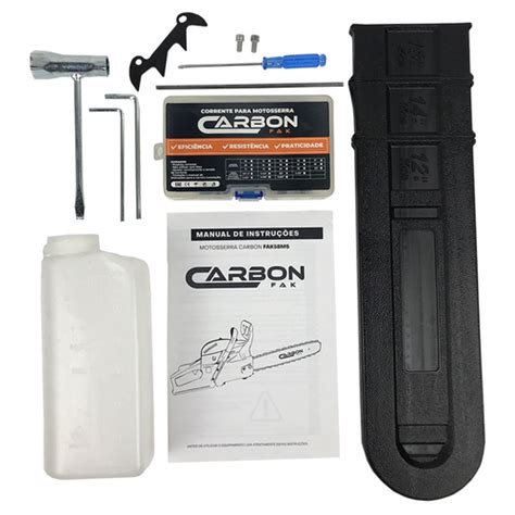 Motosserra Gasolina Cc Profissional Sabre Polegadas Carbon Fak Em